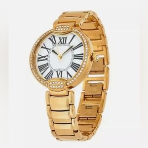 Bronzo Pave Crystal Panther LinkWatch by Bronzo Italia Made In Italy